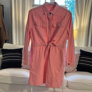 Pink Cotton Twill Dress
